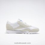 أبيض / رمادي فاتح أحذية الرجال النايلون الكلاسيكية Reebok 0NZ0F1141 - Image 4