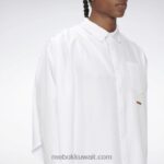أبيض قميص باير موس مكشوف بأزرار Reebok 0NZ0F379 - Image 5
