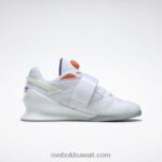 أبيض ftwr / أرجواني غامق / برتقالي محطم s23-r تراث رافع 3 أحذية رفع الأثقال النسائية Reebok 0NZ0F132 - Image 2