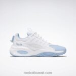 أبيض ftwr / أزرق سائل / أصفر سام حل أحذية كرة السلة منتصف Reebok 0NZ0F62 - Image 2