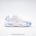 أبيض ftwr / أزرق سائل / أصفر سام حل أحذية كرة السلة منتصف Reebok 0NZ0F62