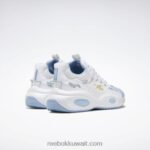 أبيض ftwr / أزرق سائل / أصفر سام حل أحذية كرة السلة منتصف Reebok 0NZ0F62 - Image 4