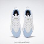 أبيض ftwr / أزرق سائل / أصفر سام حل أحذية كرة السلة منتصف Reebok 0NZ0F62 - Image 6