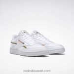 أبيض ftwr / ذهب جامعي / أخضر غامق حذاء كلوب سي 85 نباتي Reebok 0NZ0F313 - Image 2