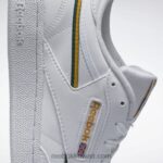 أبيض ftwr / ذهب جامعي / أخضر غامق حذاء كلوب سي 85 نباتي Reebok 0NZ0F313 - Image 7