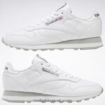 أبيض ftwr / رمادي نقي 3 / رمادي نقي 7 أحذية جلدية كلاسيكية Reebok 0NZ0F83 - Image 9
