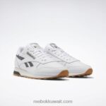 أبيض ftwr / رمادي نقي 7 / طباشير عتيق s23-r أحذية جلدية كلاسيكية Reebok 0NZ0F86 - Image 3