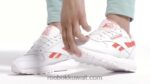 أبيض ftwr / شبه برتقالي مضيئة الأحذية الجلدية الكلاسيكية sp للنساء Reebok 0NZ0F290 - Image 2