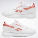 أبيض ftwr / شبه برتقالي مضيئة الأحذية الجلدية الكلاسيكية sp للنساء Reebok 0NZ0F290 - Image 3