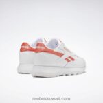 أبيض ftwr / شبه برتقالي مضيئة الأحذية الجلدية الكلاسيكية sp للنساء Reebok 0NZ0F290 - Image 6