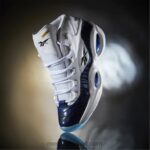 أبيض ftwr / كلاسيكي كوبالت / قلب أسود بانيني السؤال منتصف أحذية كرة السلة Reebok 0NZ0F48 - Image 2