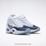 أبيض ftwr / كلاسيكي كوبالت / قلب أسود بانيني السؤال منتصف أحذية كرة السلة Reebok 0NZ0F48 - Image 5
