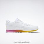 أبيض ftwr / وردي حقيقي / أصفر دائمًا كلاسيك هارمان رن أحذية نسائية Reebok 0NZ0F826 - Image 2