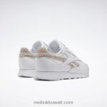 أبيض ftwr / ecru ناعم أحذية نسائية جلدية كلاسيكية Reebok 0NZ0F724 - Image 4