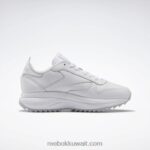 أبيض ftwr / lgh صلب رمادي / أرجواني شفاف أحذية نسائية جلدية كلاسيكية sp إضافية Reebok 0NZ0F114 - Image 5