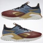 أحمر تيرا / أزرق شجاع / ذهبي غير لامع حذاء رياضي DC Nano X2 للرجال Reebok 0NZ0F98 - Image 3