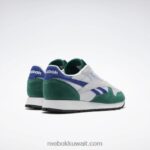 أخضر غامق / أبيض فتور / كوبالت كلاسيكي جلد كلاسيكي يجعله حذائك Reebok 0NZ0F31 - Image 4