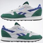 أخضر غامق / أبيض فتور / كوبالت كلاسيكي جلد كلاسيكي يجعله حذائك Reebok 0NZ0F31 - Image 9