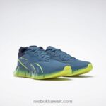أزرق فولاذي s23-r / حمض شمسي أصفر / بحري متجه حذاء zig dynamica 4 Reebok 0NZ0F195 - Image 3