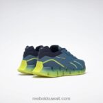 أزرق فولاذي s23-r / حمض شمسي أصفر / بحري متجه حذاء zig dynamica 4 Reebok 0NZ0F195 - Image 4