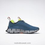 أزرق فولاذي s23-r / حمض شمسي أصفر / رمادي نقي 3 حذاء نسائي من zig dynamica Adventure Reebok 0NZ0F368 - Image 2