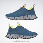 أزرق فولاذي s23-r / حمض شمسي أصفر / رمادي نقي 3 حذاء نسائي من zig dynamica Adventure Reebok 0NZ0F368 - Image 9