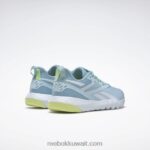 أزرق لؤلؤي / زجاج أزرق / أبيض ftwr حذاء فليكساجون فورس 4 نسائي للتدريب Reebok 0NZ0F258 - Image 4