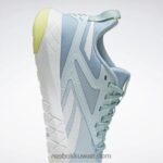 أزرق لؤلؤي / زجاج أزرق / أبيض ftwr حذاء فليكساجون فورس 4 نسائي للتدريب Reebok 0NZ0F258 - Image 8