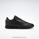 أسود أساسي / رمادي نقي 5 أحذية جلدية كلاسيكية Reebok 0NZ0F37