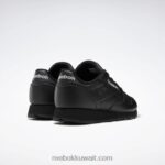 أسود أساسي / رمادي نقي 5 أحذية جلدية كلاسيكية Reebok 0NZ0F37 - Image 4