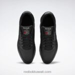 أسود أساسي / رمادي نقي 5 أحذية جلدية كلاسيكية Reebok 0NZ0F37 - Image 6