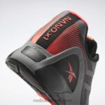 أسود أساسي / رمادي نقي 5 / توهج برتقالي حذاء تدريب نانو x1 للرجال Reebok 0NZ0F1044 - Image 3