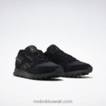 أسود أساسي / رمادي نقي 7 أحذية جلدية كلاسيكية Reebok 0NZ0F965 - Image 5