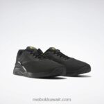 أسود أساسي / رمادي نقي 7 / ذهبي غير لامع حذاء تدريب نانو x2 للرجال Reebok 0NZ0F1338 - Image 6