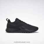 أسود أساسي / رمادي نقي 8 حذاء فليكساجون فورس 3 د واسع للتدريب للنساء Reebok 0NZ0F144