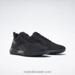 أسود أساسي / رمادي نقي 8 حذاء فليكساجون فورس 3 د واسع للتدريب للنساء Reebok 0NZ0F144 - Image 3