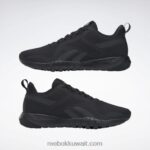أسود أساسي / رمادي نقي 8 حذاء فليكساجون فورس 3 د واسع للتدريب للنساء Reebok 0NZ0F144 - Image 9