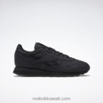 أسود أساسي / رمادي نقي 8 حذاء مهاريشي الجلدي الكلاسيكي ريب ستوب Reebok 0NZ0F356