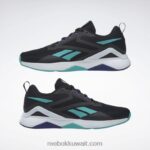 أسود الأساسية / رمادي نقي 8 / البط البري الكلاسيكي حذاء تدريب nanoflex tr 2.0 للرجال Reebok 0NZ0F1128 - Image 9