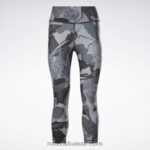 أسود الليل كابري مطبوعة جاهزة للتمرين Reebok 0NZ0F961 - Image 6