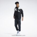 أسود الليل كلاسيكيات ناقلات سترة المسار Reebok 0NZ0F260 - Image 3