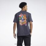 أسود تي شيرت برسومات ستريت فايتر Reebok 0NZ0F362 - Image 4