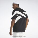 أسود / طباشير كلاسيك فخور تي شيرت العلامة التجارية Reebok 0NZ0F345 - Image 3