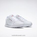 أطفال أبيض أحذية جلدية كلاسيكية - مرحلة ما قبل المدرسة Reebok 0NZ0F1385 - Image 3