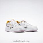 أطفال أبيض ftwr / أرجواني مشبع / مغرة ساطعة حذاء الانتقام نادي ج - مدرسة ابتدائية Reebok 0NZ0F1428 - Image 3