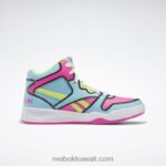 أطفال أزرق رقمي / وردي ذري / أصفر حامض أحذية محكمة bb4500 - مرحلة ما قبل المدرسة Reebok 0NZ0F1370 - Image 2