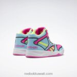 أطفال أزرق رقمي / وردي ذري / أصفر حامض أحذية محكمة bb4500 - مرحلة ما قبل المدرسة Reebok 0NZ0F1370 - Image 4