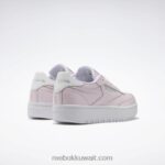 أطفال بورسلين وردي / أبيض / فضي ميت. نادي ج 85 حذاء مزدوج - مدرسة ابتدائية Reebok 0NZ0F1442 - Image 4