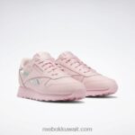 أطفال توهج وردي حذاء جلدي كلاسيكي - مدرسة ابتدائية Reebok 0NZ0F1381 - Image 3