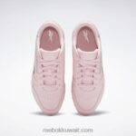 أطفال توهج وردي حذاء جلدي كلاسيكي - مدرسة ابتدائية Reebok 0NZ0F1381 - Image 6